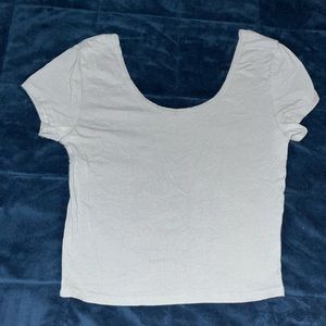Gray crop top